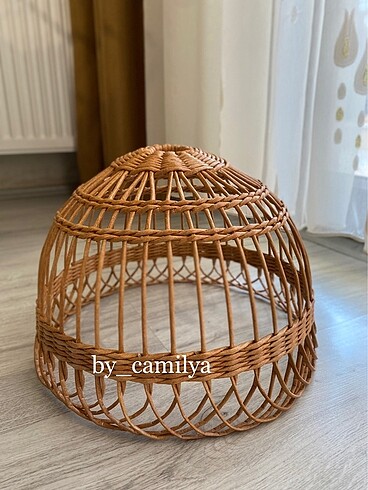  Beden camel Renk Hasır avize