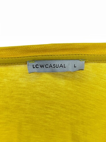 l Beden sarı Renk LC Waikiki T-shirt %70 İndirimli.