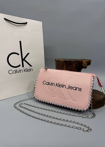 Beden siyah Renk Zincir Detaylı Calvin Klein Deri Çanta