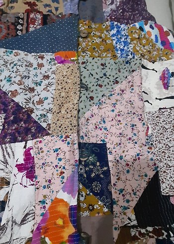 Patch Work Çok Renkli Bohem Kadın Yeleği