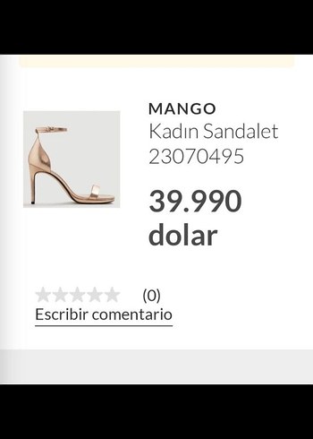 Mango Bej Parlak Tokalı İnce Topuklu Kadın Ayakkabı