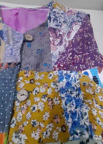 Bohem Patchwork El İşçiliği Yelek