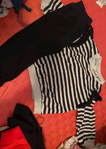 Uzun Kollu alt üst Kız Bebek Takımı - Görsel 19