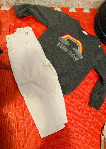 Uzun Kollu alt üst Kız Bebek Takımı - Görsel 15