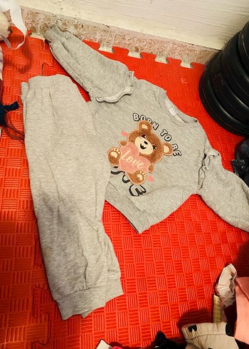 Uzun Kollu alt üst Kız Bebek Takımı - Görsel 11