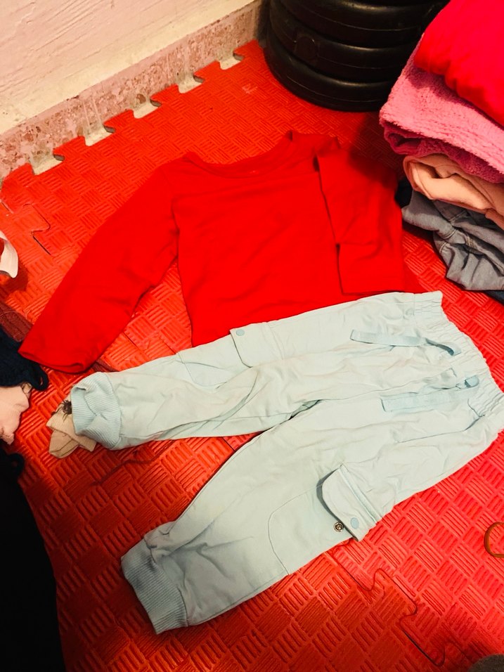 Uzun Kollu alt üst Kız Bebek Takımı - Görsel 2