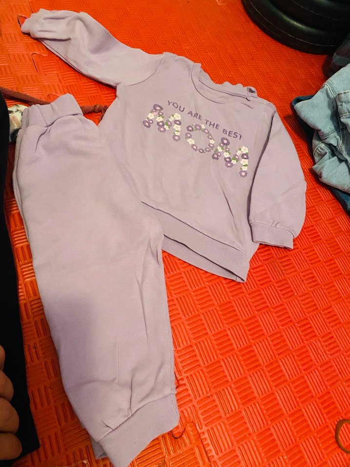 Uzun Kollu alt üst Kız Bebek Takımı - Görsel 5