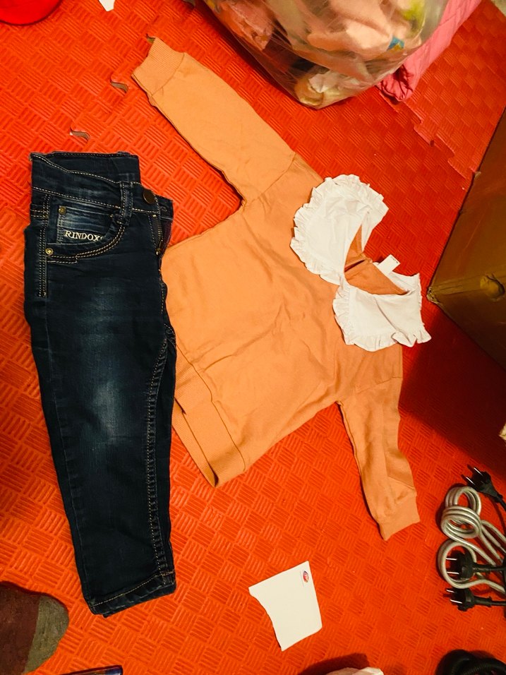 Uzun Kollu alt üst Kız Bebek Takımı - Görsel 4