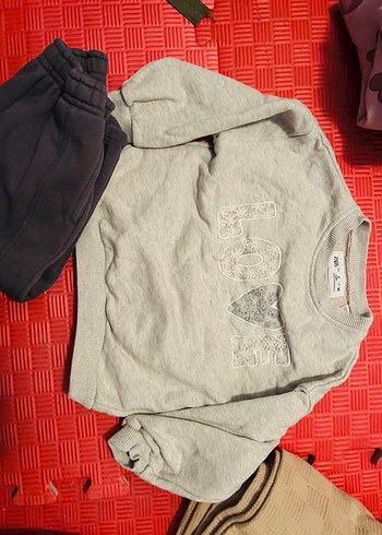 Kız Çocuk Pembe Baskılı Fermuarlı Eşofman Takımı - Görsel 3