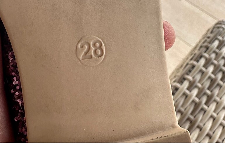 28 Beden Little coco kız çocuk simli ayakkabı