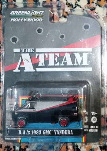 The A-Team Siyah 1983 GMC Vandura Oyuncak Araba