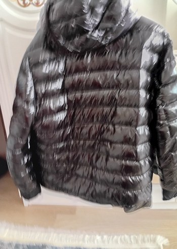 xl Beden Siyah Fermuarlı erkek mont