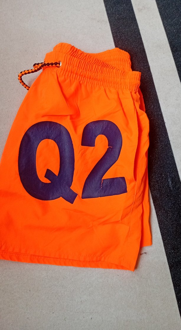 Turuncu Baskılı Mini Erkek Deniz Şortu - Görsel 4