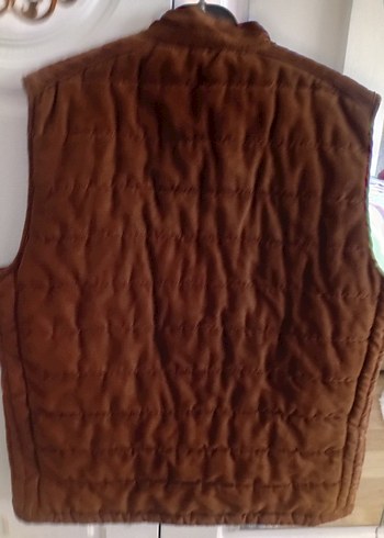 Zara Man Kahverengi Süet Fermuarlı Yelek - Görsel 5