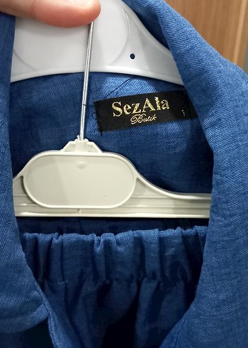 Mavi Uzun Kadın kap - Görsel 3