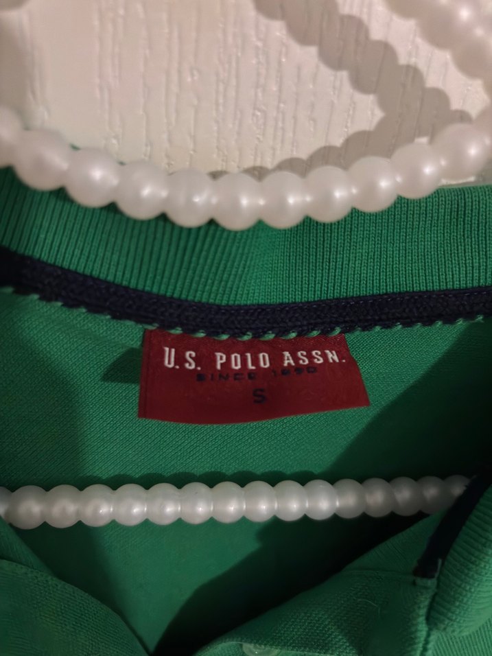 Orjinal Polo assn Yeşil Polo Yaka Kısa Kollu Kadın Tişört - Görsel 3