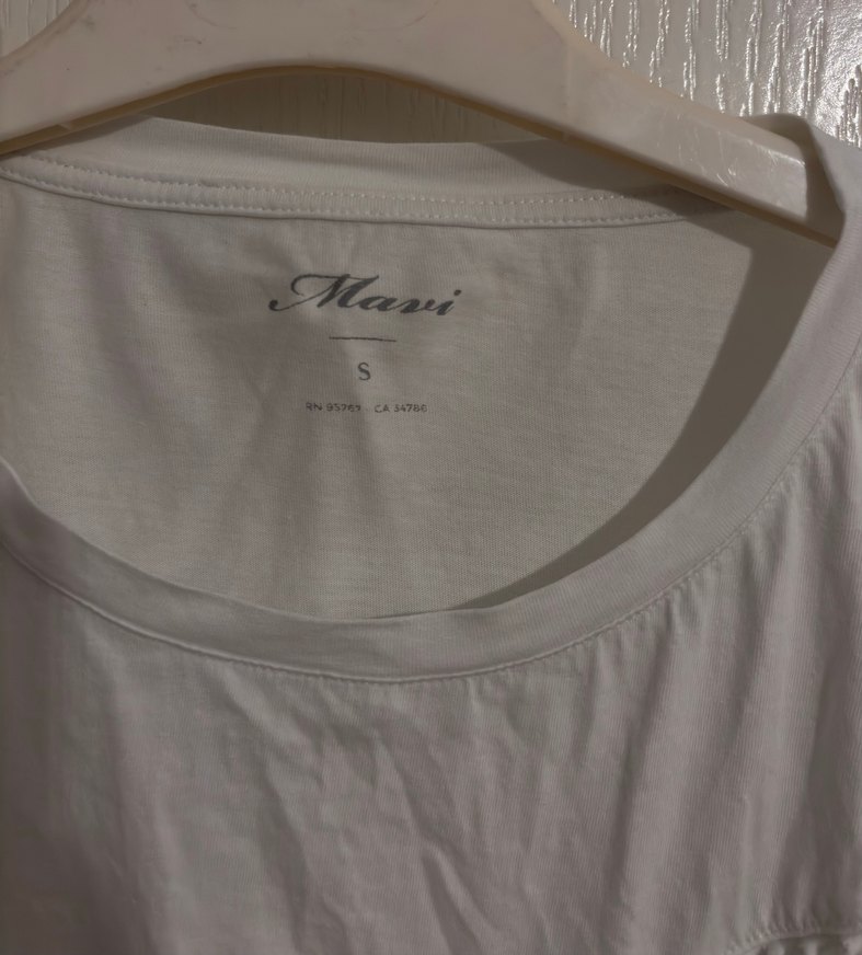 Bohem Beyaz Keten Püsküllü Kadın Tişört - Görsel 2