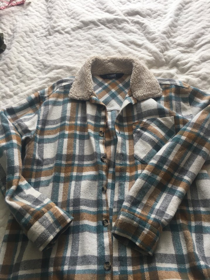 LC Waikiki Erkek Bej Ekose Gömlek - Görsel 2