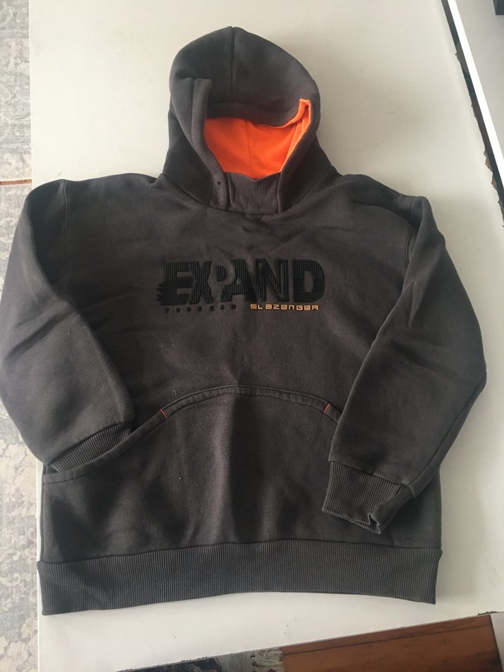 Gri Fermuarlı Erkek Çocuk Sweatshirt - Görsel 2