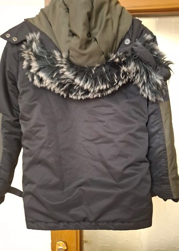 Diğer Erkek Siyah Düğmeli Street Wear Kaban
