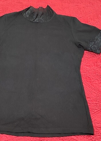 42 Beden siyah Renk Penye T_shirt
