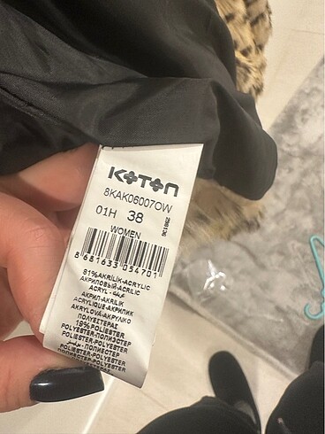 38 Beden kahverengi Renk Leopar Kürk