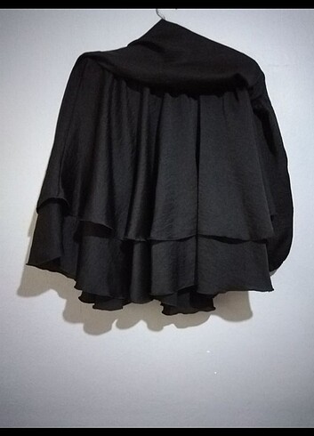 l Beden siyah Renk Mini saten elbise 