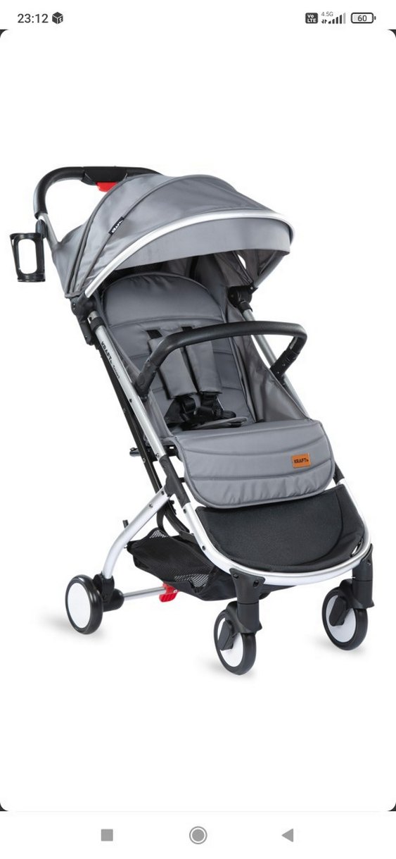 Kraft Gri Bebek Arabası - Görsel 4