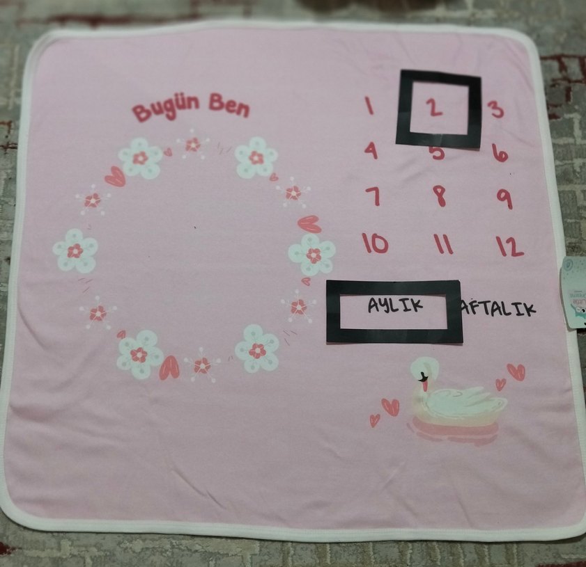 kız bebek anı battaniyesi - Görsel 2