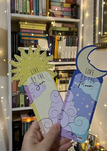 Ay ve Güneş Temalı Kitap Ayracı Seti - Görsel 2