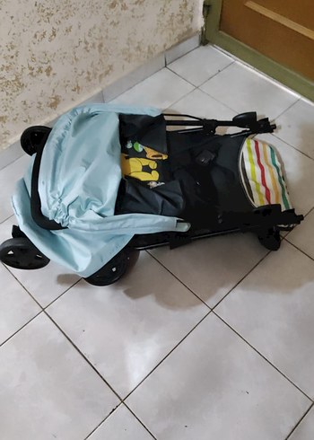 Pastel Mavi Bebek Arabası - Görsel 3