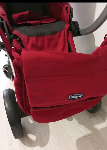 Koyu Kırmızı Bebek Arabası - Görsel 4