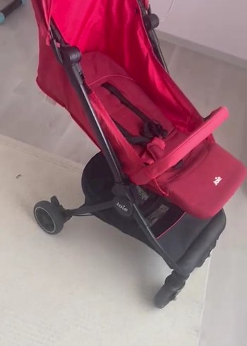 Koyu Kırmızı Bebek Arabası Katlanabilir - Görsel 8