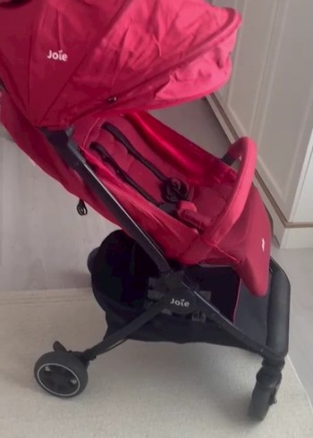 Koyu Kırmızı Bebek Arabası Katlanabilir - Görsel 2