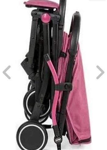 cihicho Pastel Pembe Bebek Arabası - Görsel 2