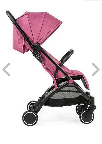 cihicho Pastel Pembe Bebek Arabası - Görsel 3