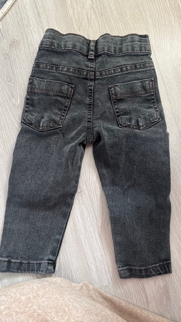 Gri Erkek Çocuk Denim Pantolon - Görsel 2