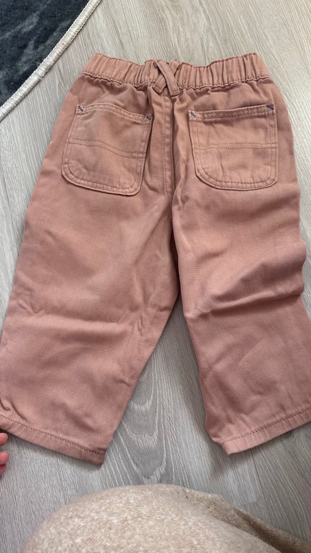 Düğmeli pudra kız Çocuk Pantolonu - Görsel 2