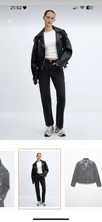 Mango biker deri ceket
