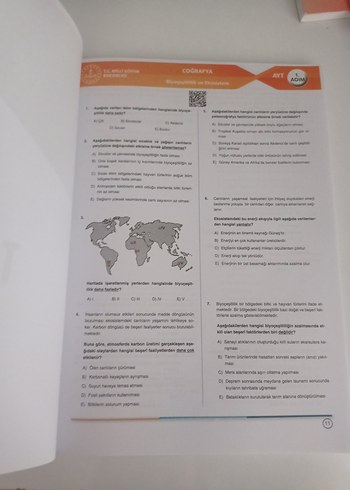  3 Adım AYT Coğrafya Sınav Hazırlık Kitabı