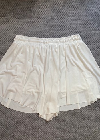 l Beden beyaz Renk Beyaz şort etek Kadın tenis eteği