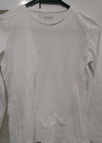 LC Waikiki Beyaz Uzun Kollu t-shirt - Görsel 2