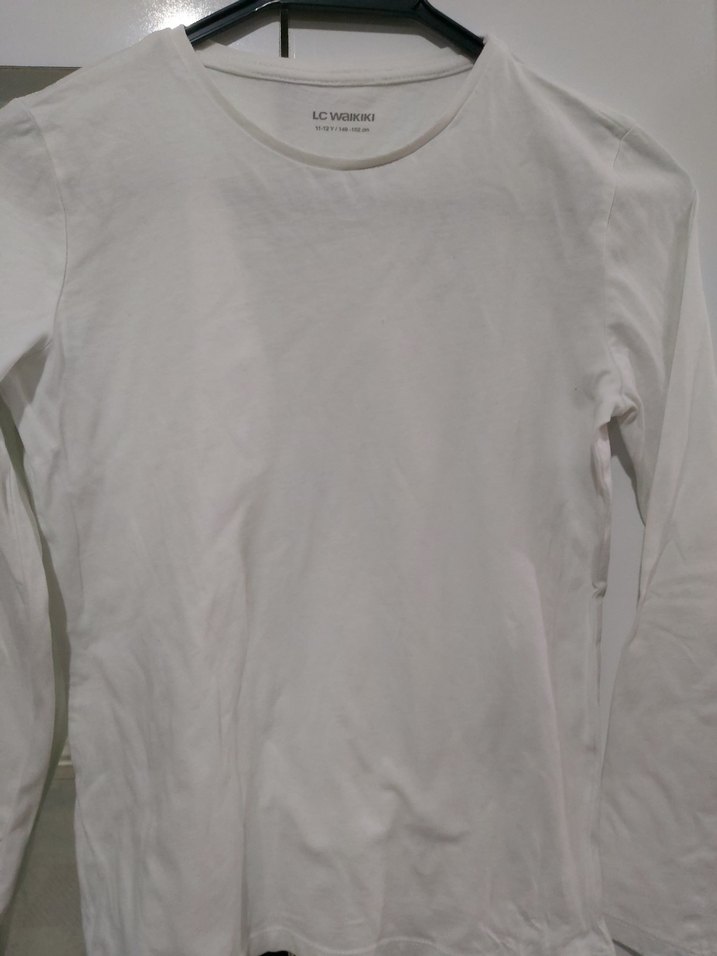 LC Waikiki Beyaz Uzun Kollu t-shirt - Görsel 2