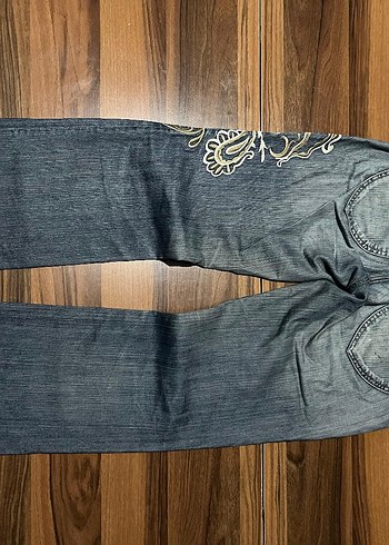 big star nakisli desenli jeans - Görsel 2