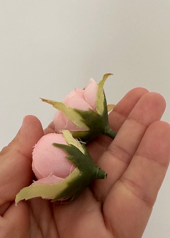 Pastel Pembe Küçük Gül Tomurcukları 10 adet - Görsel 6