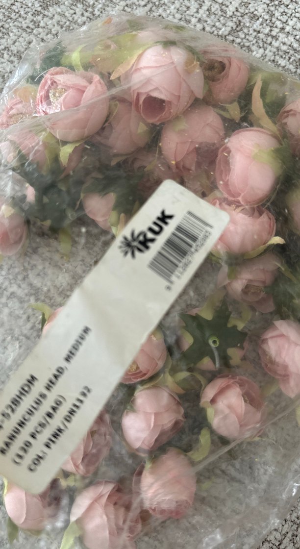 Pastel Pembe Küçük Gül Tomurcukları 10 adet - Görsel 3