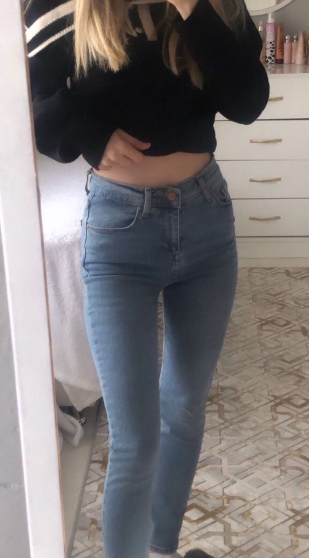 Koyu Mavi Dar Kesim Denim Jean — görsel 5/7