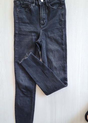 Siyah OXXO marka Denim Skinny Jean