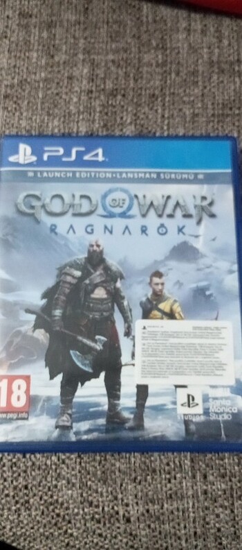 PS4 GOD OF WAR RAGNARÖK sıfır gibi 2 disc'li