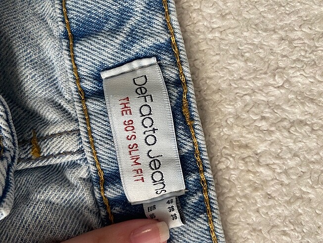 48 Beden Unisex eskitme jean pantolon.